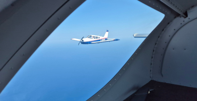 Aereo PA28 quadriposto decollato dall'aeroporto di Villanova d'Albenga