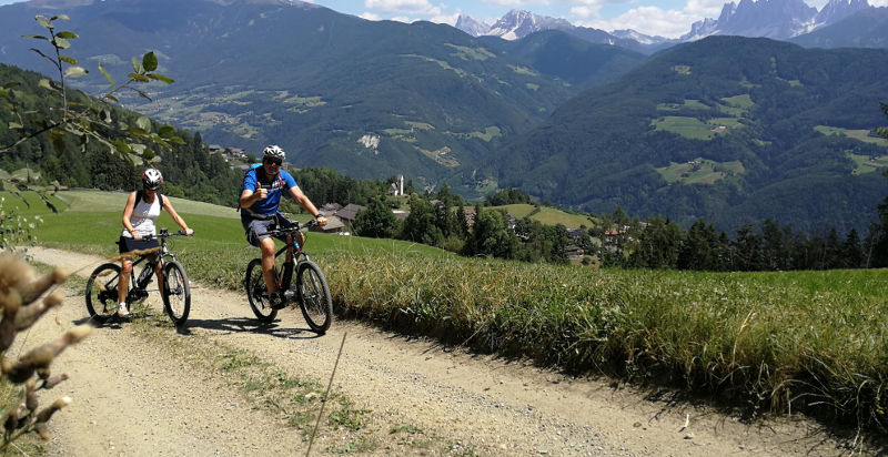 panorama Dolomiti in bicicletta