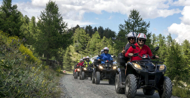 escursione in quad a Sauze di Cesana vicino Sestriere Torino