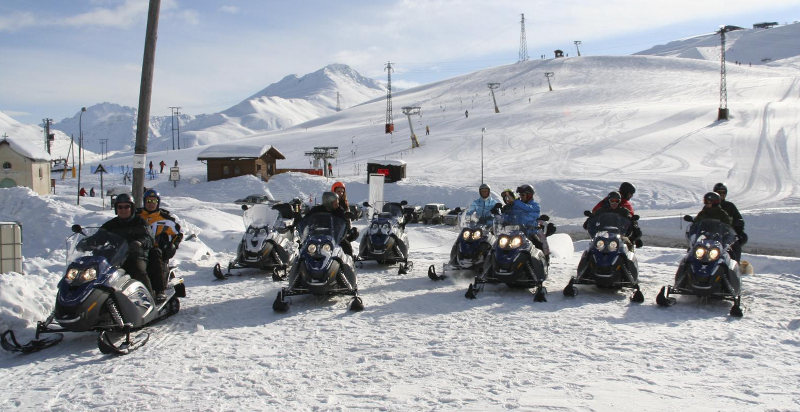 Escursione motoslitta Livigno