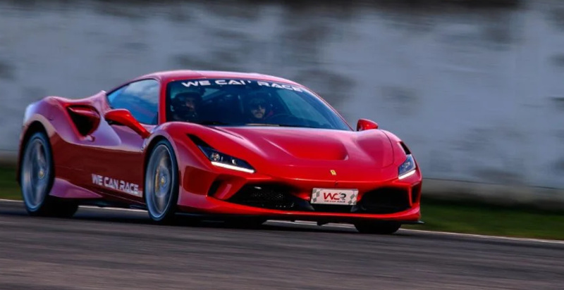 Ferrari F8 Tributo Autodromo Valle dei Templi di Racalmuto in Sicilia