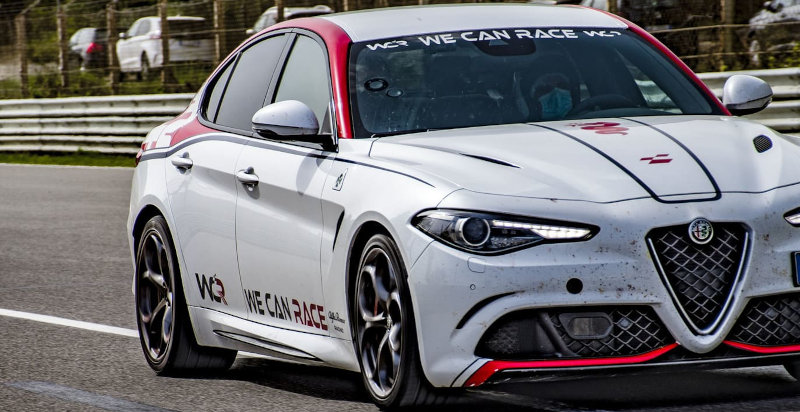 Alfa Giulia Quadrifoglio circuito Binetto Bari