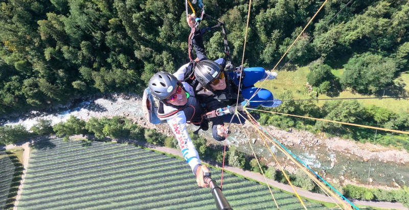 Volo in parapendio biposto Val Passiria presso Merano