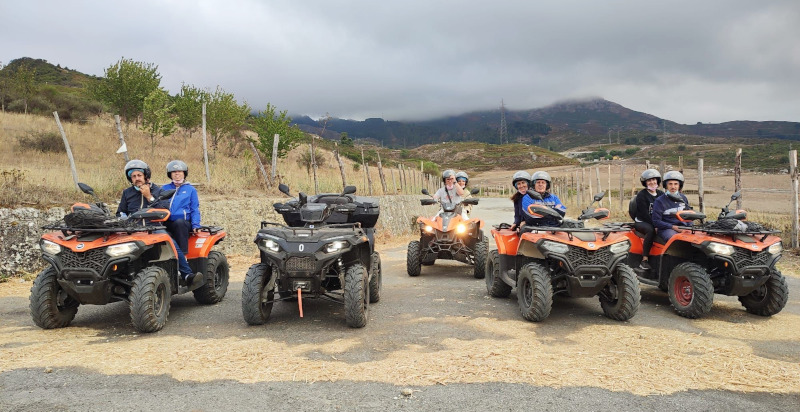partecipanti dell'escursione in quad a Novara di Sicilia provincia di Messina