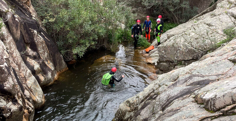 passare canion Sa Spendula Sud Sardegna canyoning
