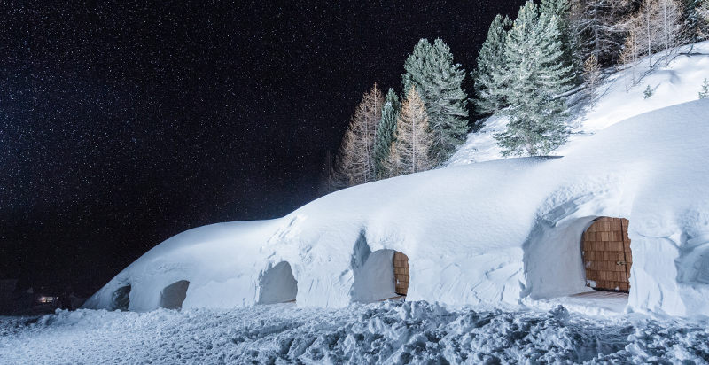 pernottamento igloo romantico