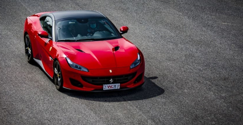 Ferrari F8 Tributo su tracciato del Volturno, Benevento
