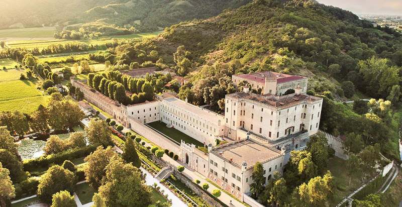 Panorama veneto visto da un elicottero