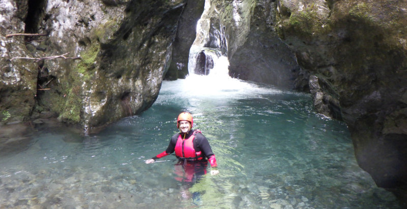 River trekking nella Val Brembana tra canyon e acqua cristallina