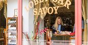 Vetrata del bar all'Hotel Savoy a Frantiskovy Lazne