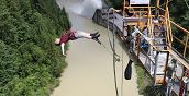 Salto bungee singolo alla diga di Staudamm  in Austria