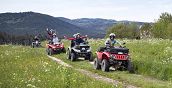 Quad nei prati verso malga in zona Asiago