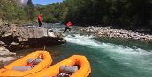 Esperienza di rafting sul fiume Brembo in Lombardia