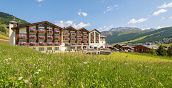 Hotel Lac Salin a Livigno vista panoramica con montagne alpine