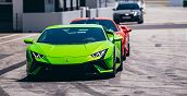 Lamborghini Huracán Tecnica presso il Centro Prove Quattroruote Vairano pronta per un test di guida sportiva