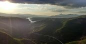 Panorama mozzafiato della Campania durante il volo in autogiro