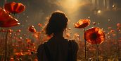 Arte impressionista in VR con visore durante Inside Monet a Milano