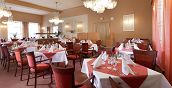 Sala ristorante dell'Hotel Savoy a Frantiskovy Lazne