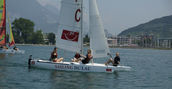 Catamarano corso vela lago di Garda