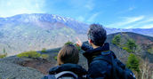 Vista panoramica dal Monte Etna verso la costa siciliana