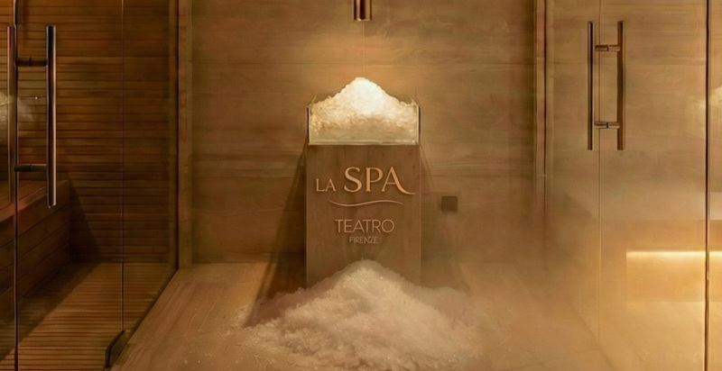 Area wellness della spa privata a Firenze