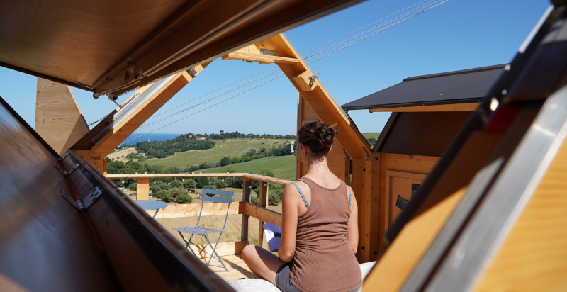 Starsbox a Potenza Picena nelle Marche con vista sul mare