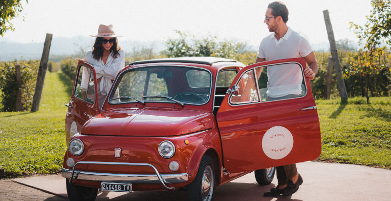 Esperienza vintage a Valdobbiadene con auto d'epoca