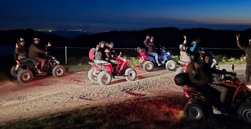 Tramonto suggestivo durante tour in quad in Lessinia