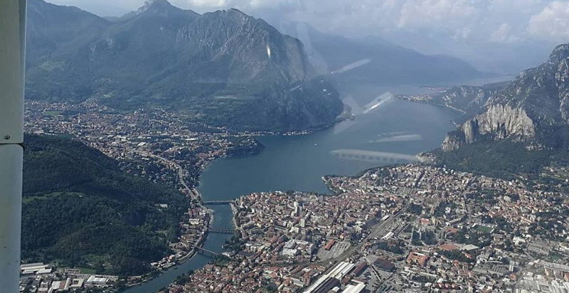 Voli turistici in aereoplano lago di Lecco