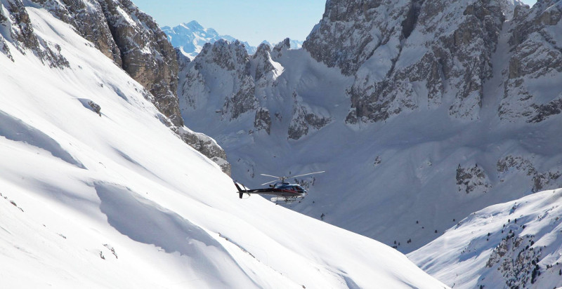 volo elicottero alto adige a obereggen inverno