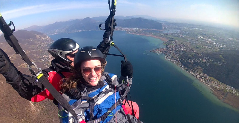 Volo parapendio lago d'Iseo